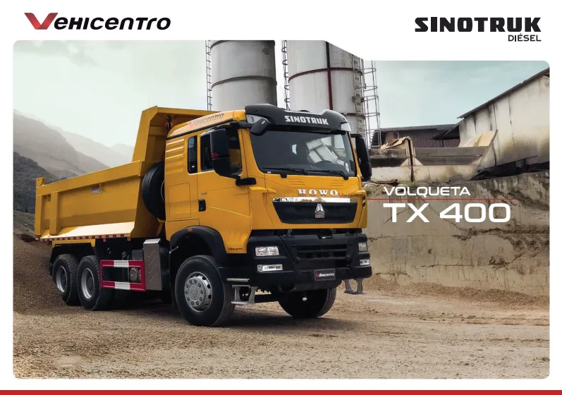 Camión Sinotruk TX 400 volqueta